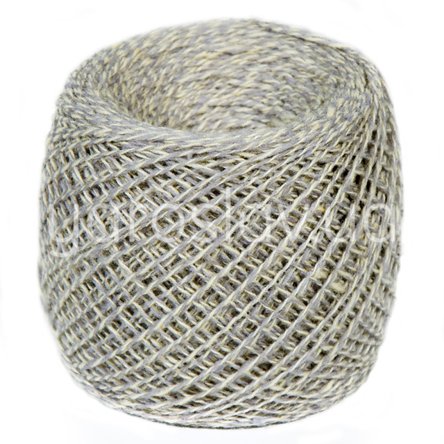 Przędza z wełny merynosowej 10/2 №109 melanżowy szary 100g/500m TM Jarosław